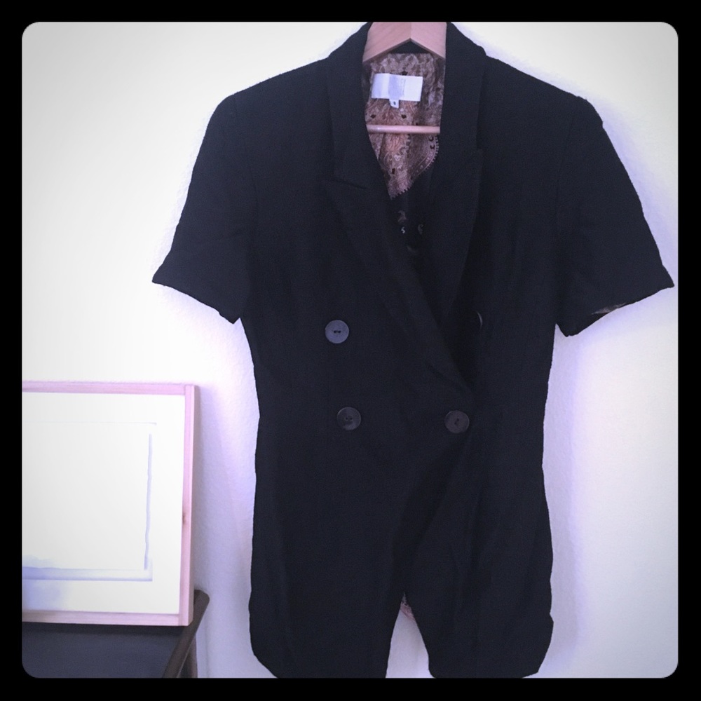 Vintage Badgley Mischka Black Blazer Dress